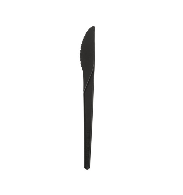 Couteau Compostable CPLA Noir 17,2 cm (1.000 Utés) Couteau Compostable CPLA Noir 17,2 cm (1.000 Utés)