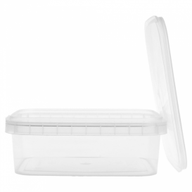 Plastic deli Container en Plastic Deksel PP Onbreekbaar 280ml 12,0x0,88cm (384 stuks)