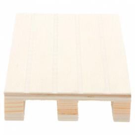 Houten mini Pallet Bediening Platter 13x8x2cm (40 stuks)