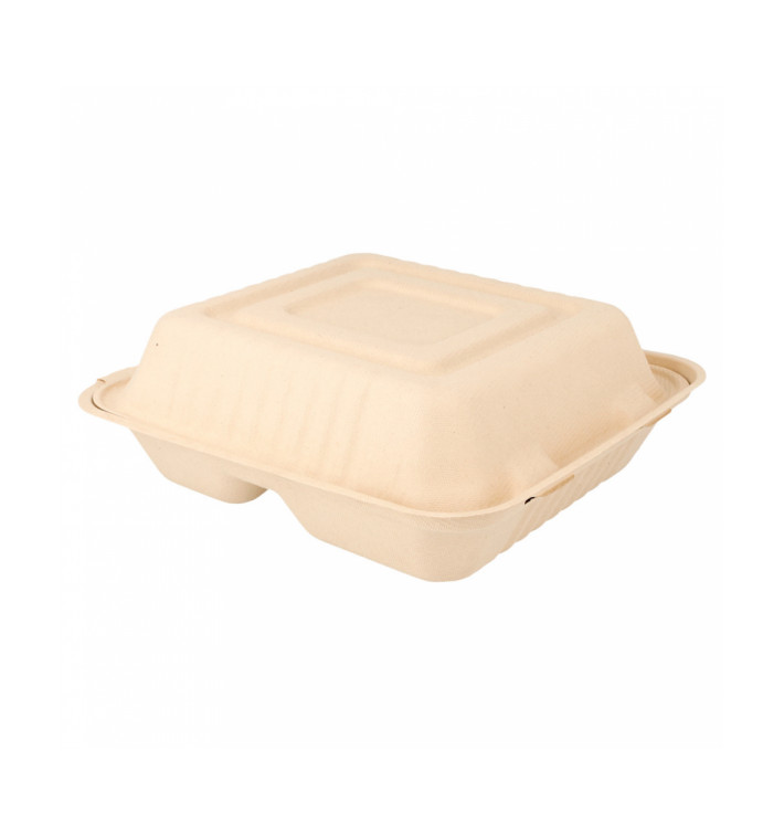 Boîte en Canne à Sucre Naturelle 3C 20x20x7,5cm (200 Utés) Boîte en Canne à Sucre Naturelle 3C 20x20x7,5cm (200 Utés)