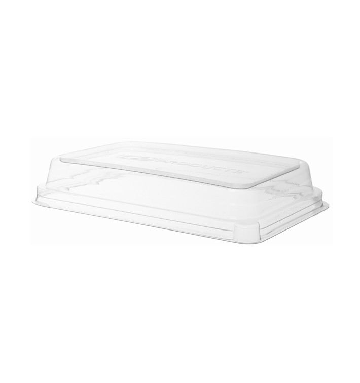 Plastic Deksel Composteerbaar PLA transparant voor Suikerriet dienblad Ecologisch 710 en 940 ml (200 stuks) Plastic Deksel Composteerbaar PLA transparant voor Suikerriet dienblad Ecologisch 710 en 940 ml (200 stuks)