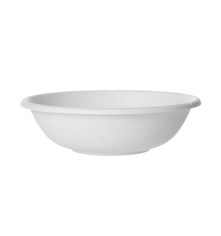 Suikerriet kom Bagasse wit 470ml (50 stuks) Suikerriet kom Bagasse wit 470ml (50 stuks)