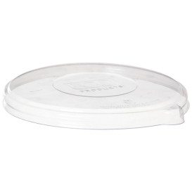 Couvercle Compostable PLA Transparent Bol 355 et 470ml (400 Utés)