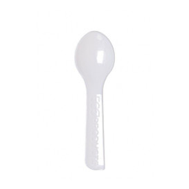 Cuillère à Glace Compostable CPLA Blanc 7,5 cm (200 Utés)