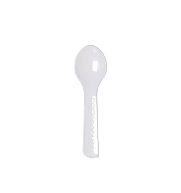 Cuillère à Glace Compostable CPLA Blanc 7,5 cm (200 Utés) Cuillère à Glace Compostable CPLA Blanc 7,5 cm (200 Utés)