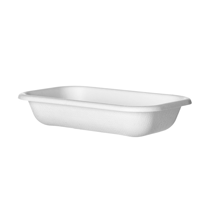 Suikerriet dienblad Ecologisch wit 470ml 18,0x12,0x4,0cm (400 stuks) Suikerriet dienblad Ecologisch wit 470ml 18,0x12,0x4,0cm (400 stuks)
