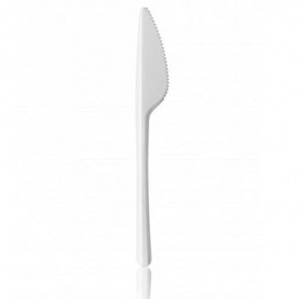 Couteau en Plastique Blanc 165mm (100 Unités)