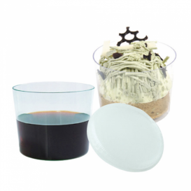 Couvercle Plastique pour Verrine Degustation 7,8x5,8cm (200 Utés)