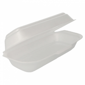 Boîte  FOAM HOTDOG Blanc (125 Unités)