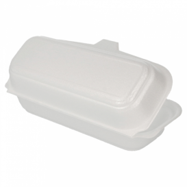 Boîte  FOAM HOTDOG Blanc (125 Unités)