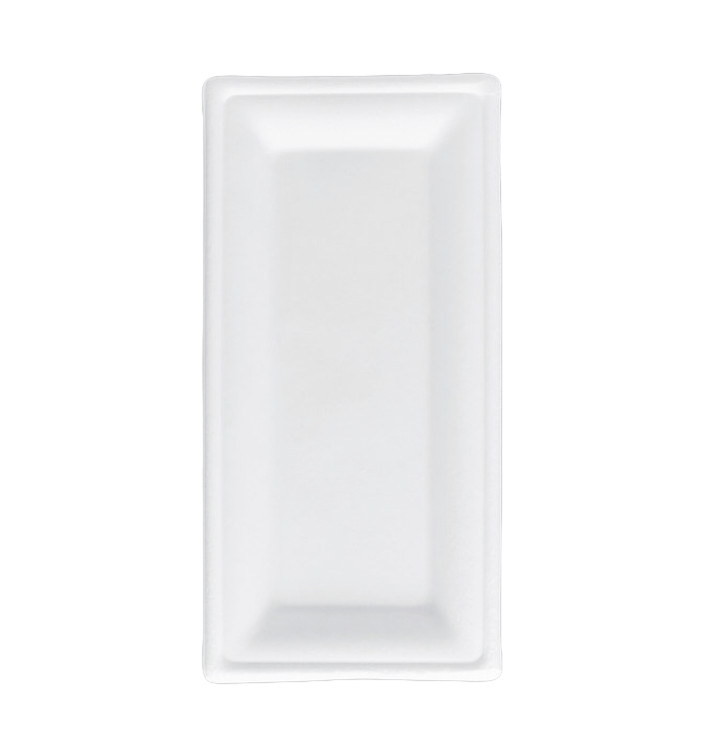 Plateau Canne à Sucre Bagasse Blanc 25,5x12,7 cm (500 Utés) Plateau Canne à Sucre Bagasse Blanc 25,5x12,7 cm (500 Utés)