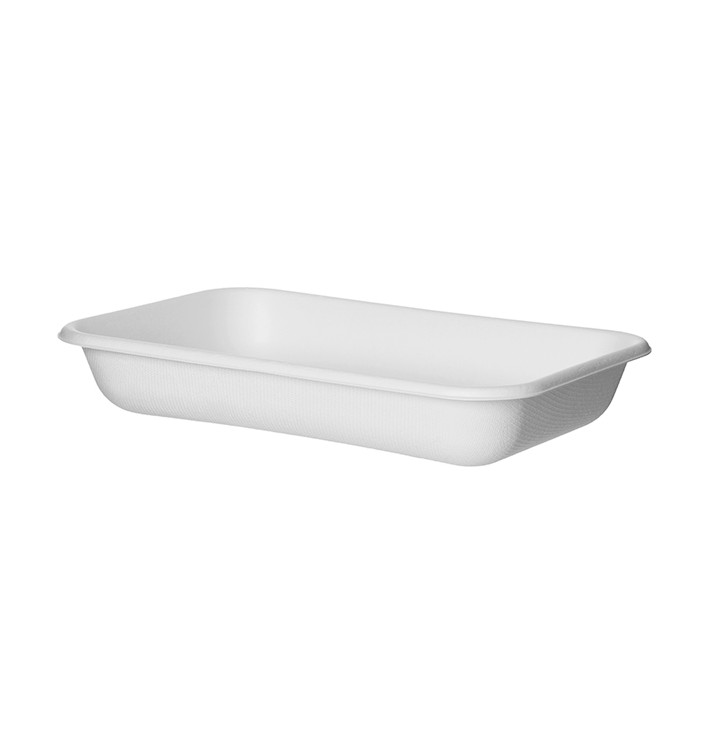 Suikerriet dienblad Ecologisch wit 355ml 18,0x12,0x2,7cm (50 stuks) Suikerriet dienblad Ecologisch wit 355ml 18,0x12,0x2,7cm (50 stuks)