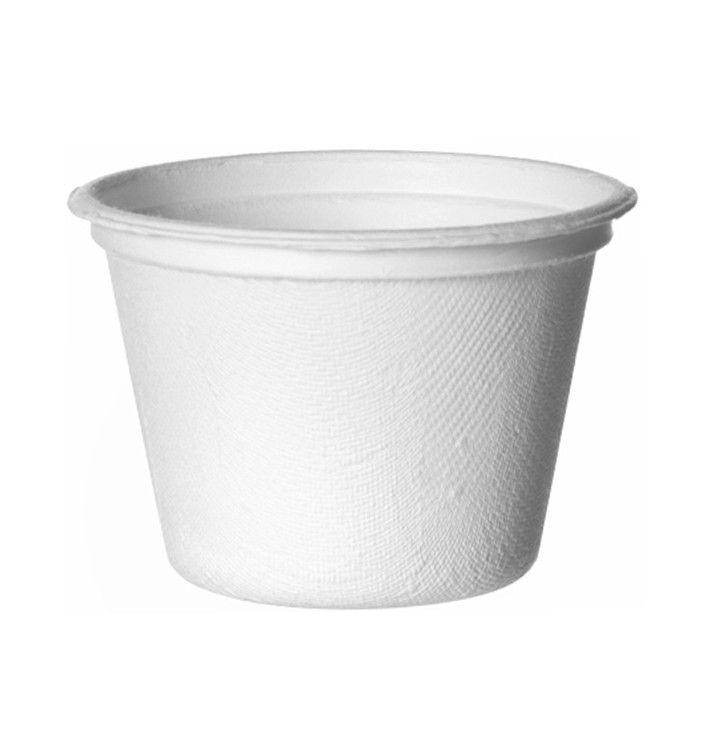 Suikerriet Container Bagasse wit 120ml (50 stuks) Suikerriet Container Bagasse wit 120ml (50 stuks)