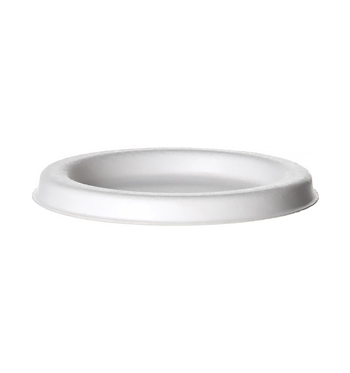 Couvercle Pot Canne à Sucre Bagasse Blanc 120ml (50 Utés)