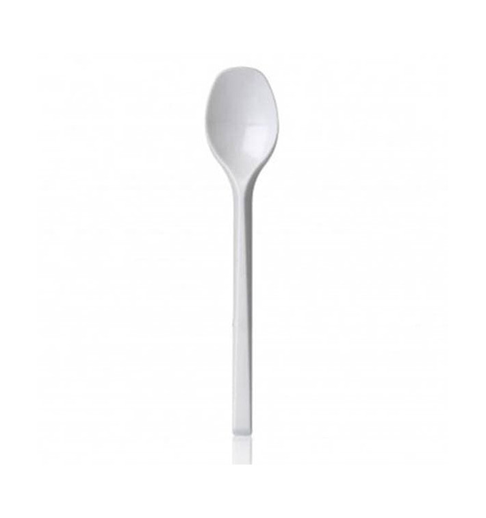 Petite Cuillère Plastique Blanche 135mm 