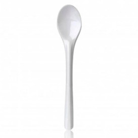 Plastic PS thee lepel wit 11,5cm 