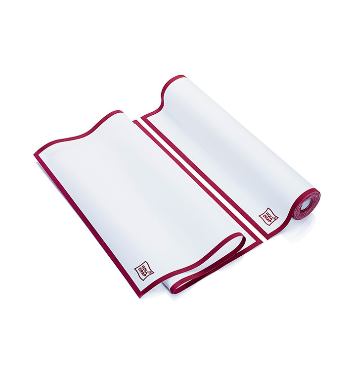 Vaatdoek rol "Roll Drap" Edgings bordeauxrood 40x64cm P40cm (200 stuks)