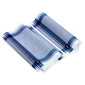 Torchons "Roll Drap" Vintage Bleu 40x64cm P64cm (10 Utés)