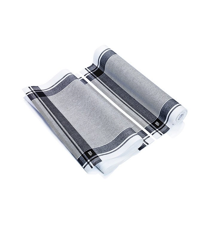 Vaatdoek rol "Roll Drap" Vintage zwart 40x64cm P40cm (200 stuks) Vaatdoek rol "Roll Drap" Vintage zwart 40x64cm P40cm (200 stuks)