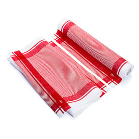 Torchons "Roll Drap" Vintage Rouge 40x64cm P64cm (200 Utés)