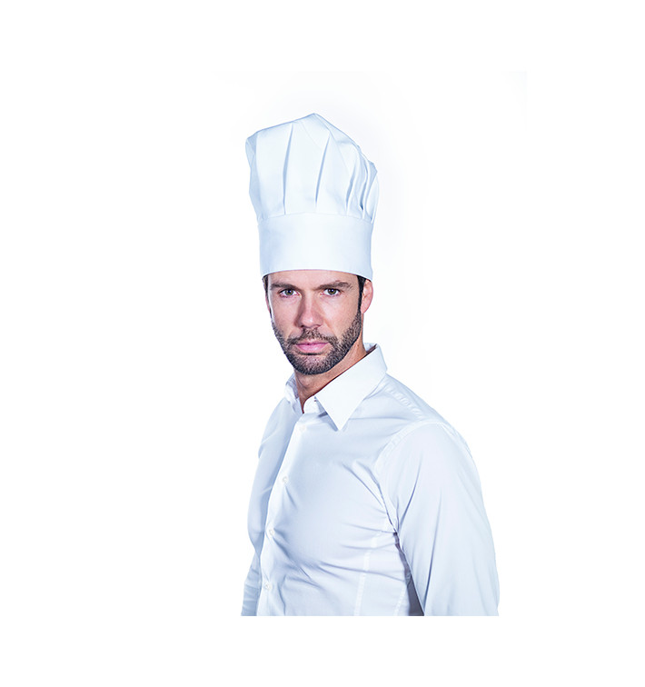 Toque Cuisinier Chef Coton Blanc (25 Unités) Toque Cuisinier Chef Coton Blanc (25 Unités)