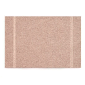 Recycled Katoenen placemat "Daen Drap" bruin 32x45cm (72 stuks)