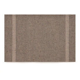 Katoenen placemat "Daen Drap" donker bruin 32x45cm (12 stuks) 