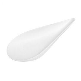 Mise en Bouche Ovale Canne à Sucre Blanc 8x5 cm (500 Utés)