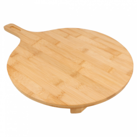 Plateau Rond avec anse en Bambou Ø29x2,5cm (1 Uté)