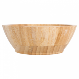 Bamboe wegwerp kom Ø17x6cm (1 stuk) 