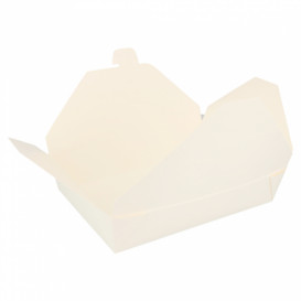Boîte Carton Américaine Blanc 19,7x14x4,6cm 1470ml (200 Utés)