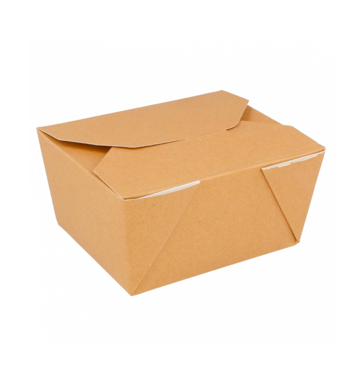 Papieren take-out Container "American" Naturel 11,3x9x6,4cm 780ml (50 stuks) Papieren take-out Container "American" Naturel 11,3x9x6,4cm 780ml (50 stuks)