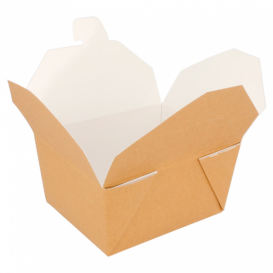 Boîte Carton Américaine Naturel 11,3x9x6,4cm 780ml (50 Utés)