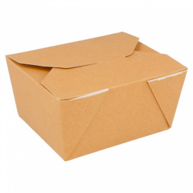 Papieren take-out Container "American" Naturel 11,3x9x6,4cm 780ml (450 stuks) 