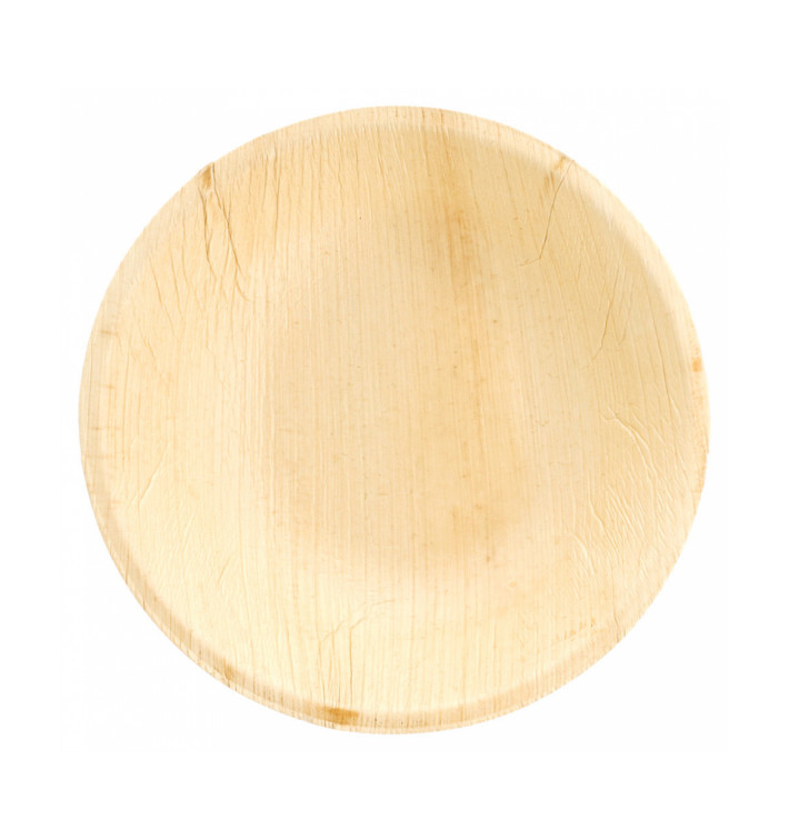 Bol Rond en Feuilles de Palmier Ø18x3,5cm (25 Unités) Bol Rond en Feuilles de Palmier Ø18x3,5cm (25 Unités)
