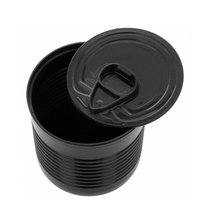 Boîte de Conserve Noire PS 220ml Ø7,4x7cm (100 Utés) Boîte de Conserve Noire PS 220ml Ø7,4x7cm (100 Utés)