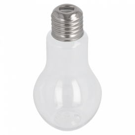 Plastic fles met Deksel lamp design PET transparant 100ml (25 stuks)