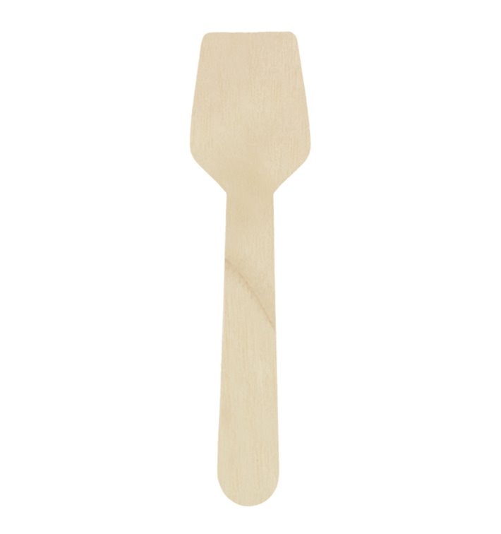 Petite Cuillère en Bois pour Glace 95mm (1.000 Unités)