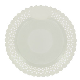 Assiette en Carton Ronde Dentelle Blanc 20 cm (100 Utés)