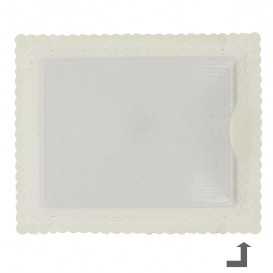 Papieren kleedje Rond vormig wit 200 mm (50 stuks) 