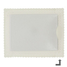 Plateau en Carton Dentelle Doré 31x39 cm (100 Utés)