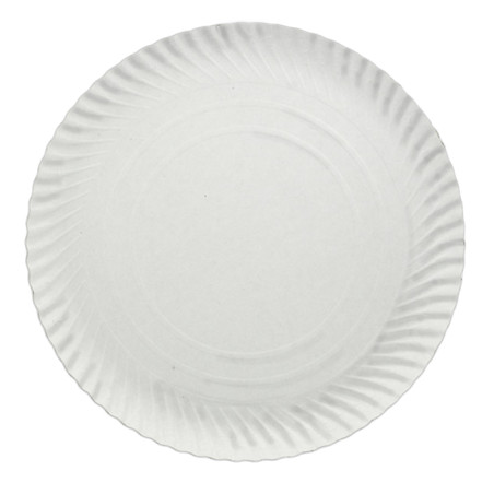 Papieren bord Rond vormig wit 14cm 450g/m² (1.600 stuks)