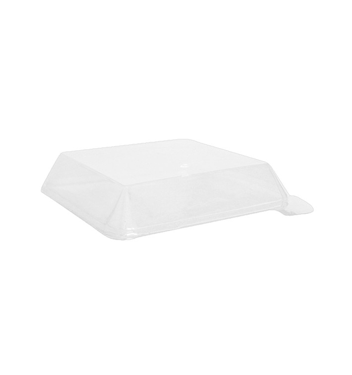 Plastic PET Deksel transparant 14,1x14,1cm (100 stuks) 