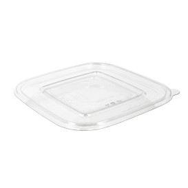 Couvercle Plat pour Bol Plastique PET 120x120mm (1000 Utés)