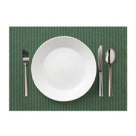 Set de Table "Day Drap" Ligne Verte 32x45cm (72 Utés)