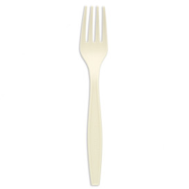 Fourchette Amidon de Maïs CPLA Blanc 17,5 cm (50 Utés)