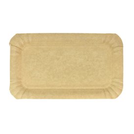 Plat rectangulaire en Carton Kraft 10x16 cm (100 Unités)