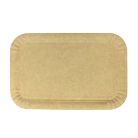 Plat rectangulaire en Carton Kraft 12x19 cm (100 Unités)