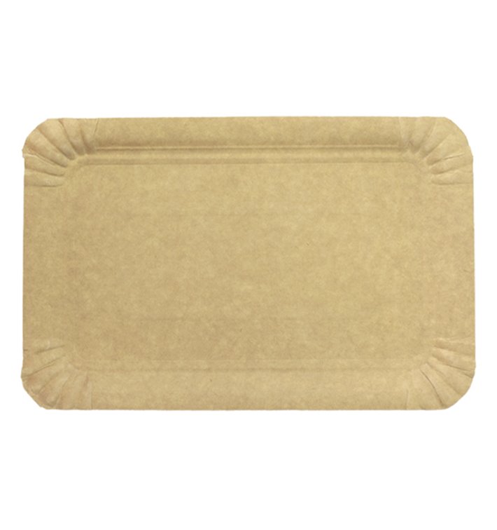 Plat rectangulaire en Carton Kraft 14x21 cm (2000 Unités)