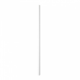 Paille Droite Papier Blanc Emballée Ø6mm 19,7cm (500 Utés)